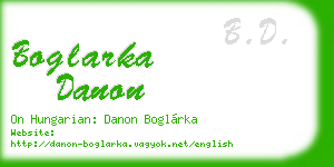 boglarka danon business card